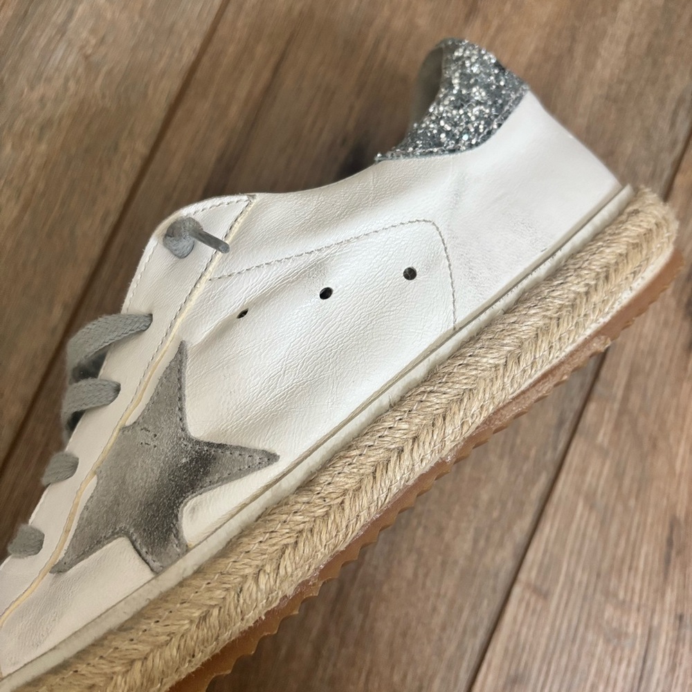 Golden Goose Glitter and Gray Star Sneakers - Picture 11 of 16